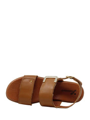 Sandali zeppa Marrone Susimoda