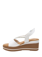 Sandali zeppa Bianco Susimoda