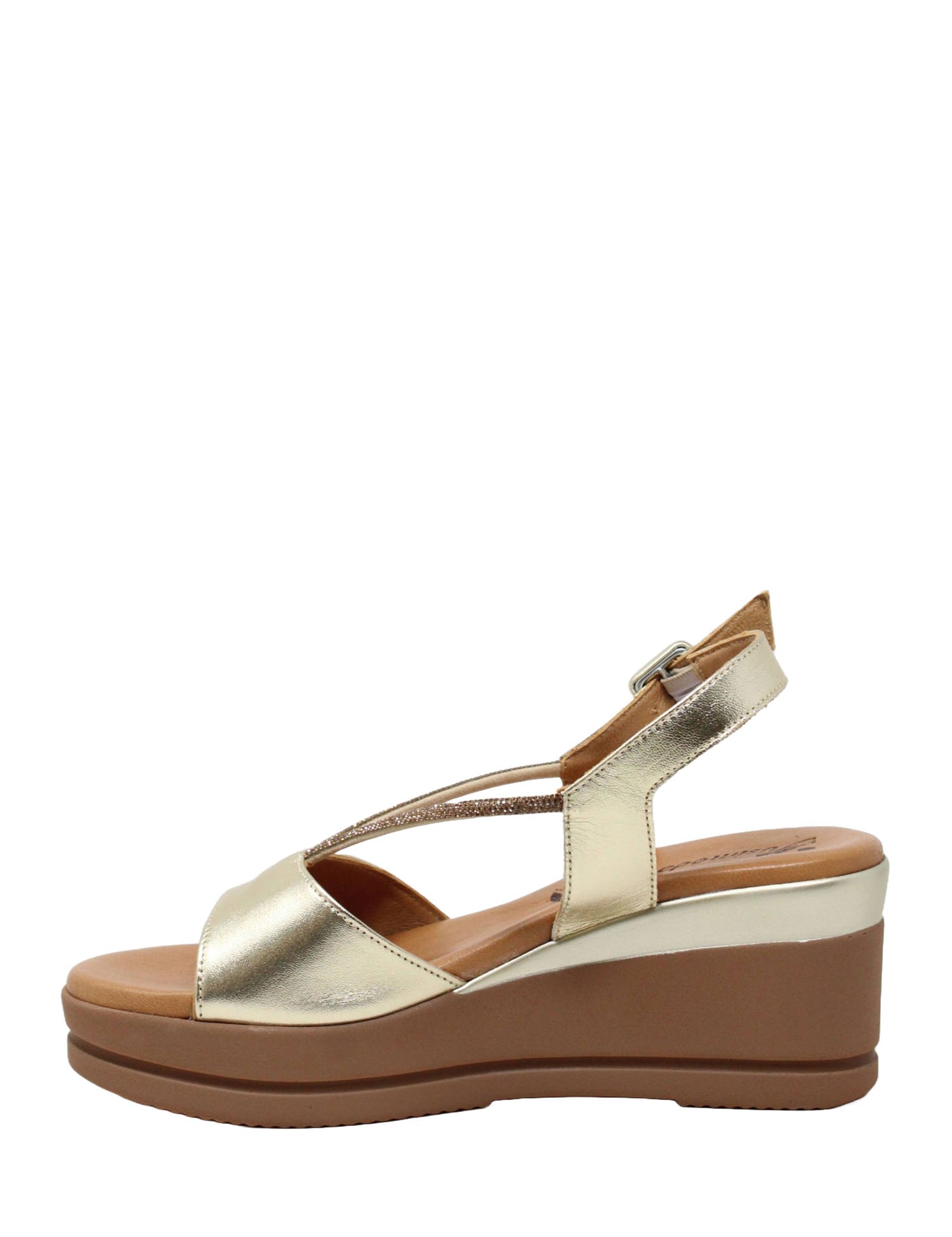 Sandali zeppa Dorato Susimoda