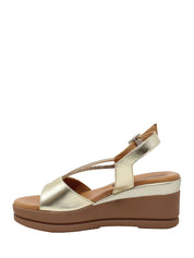 Sandali zeppa Dorato Susimoda