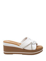 Sandali zeppa Bianco Susimoda