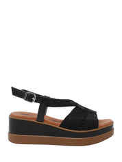 Sandali zeppa Nero Susimoda