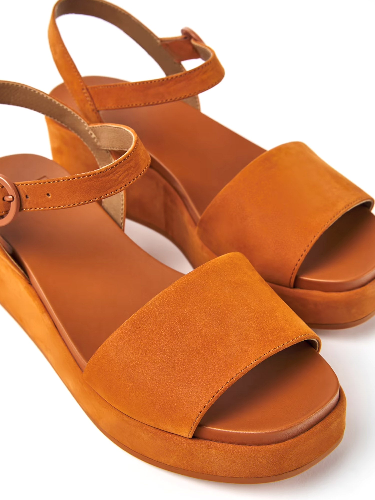 Sandali zeppa Marrone Camper