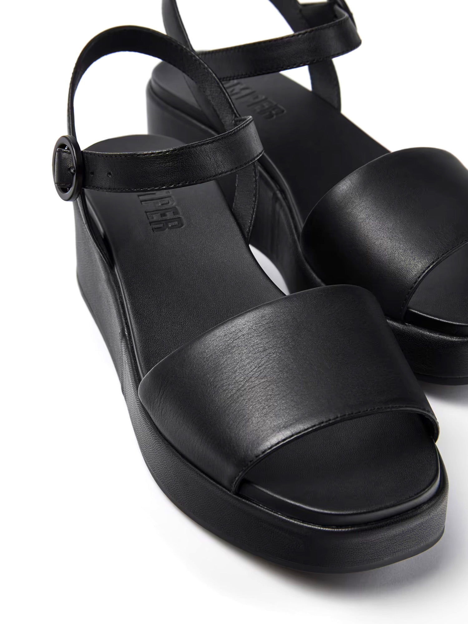 Sandali zeppa Nero Camper