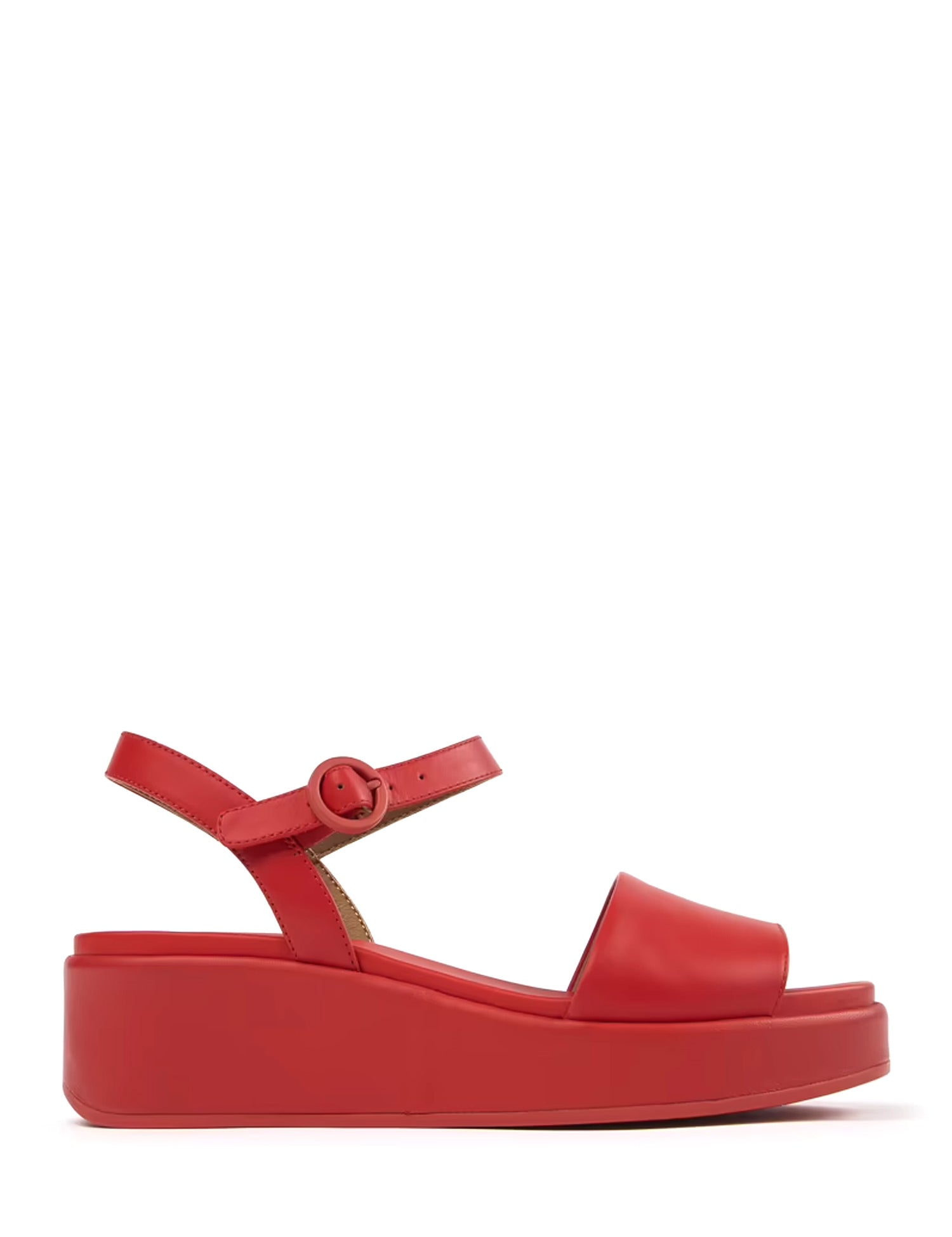 Sandali zeppa Rosso Camper