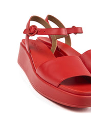 Sandali zeppa Rosso Camper