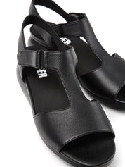 Sandali zeppa Nero Camper