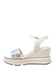 Sandali zeppa Bianco Keys