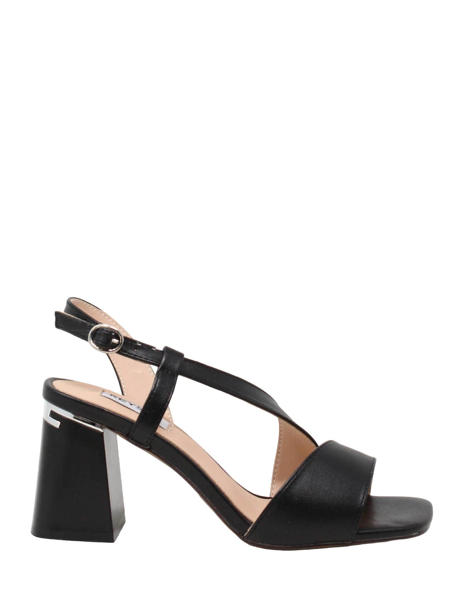 Sandali tacco Nero Keys