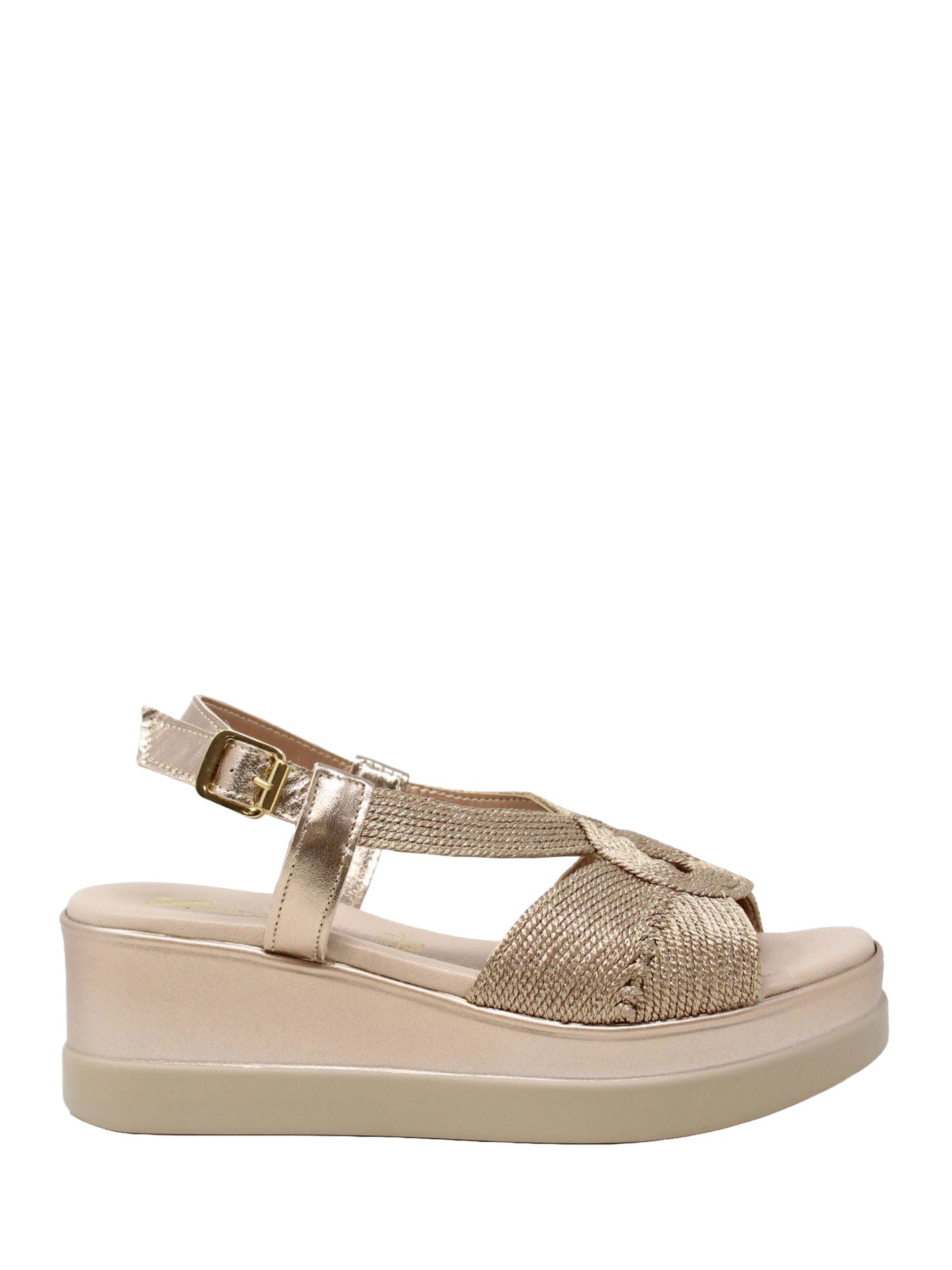 Sandali zeppa Marrone Susimoda