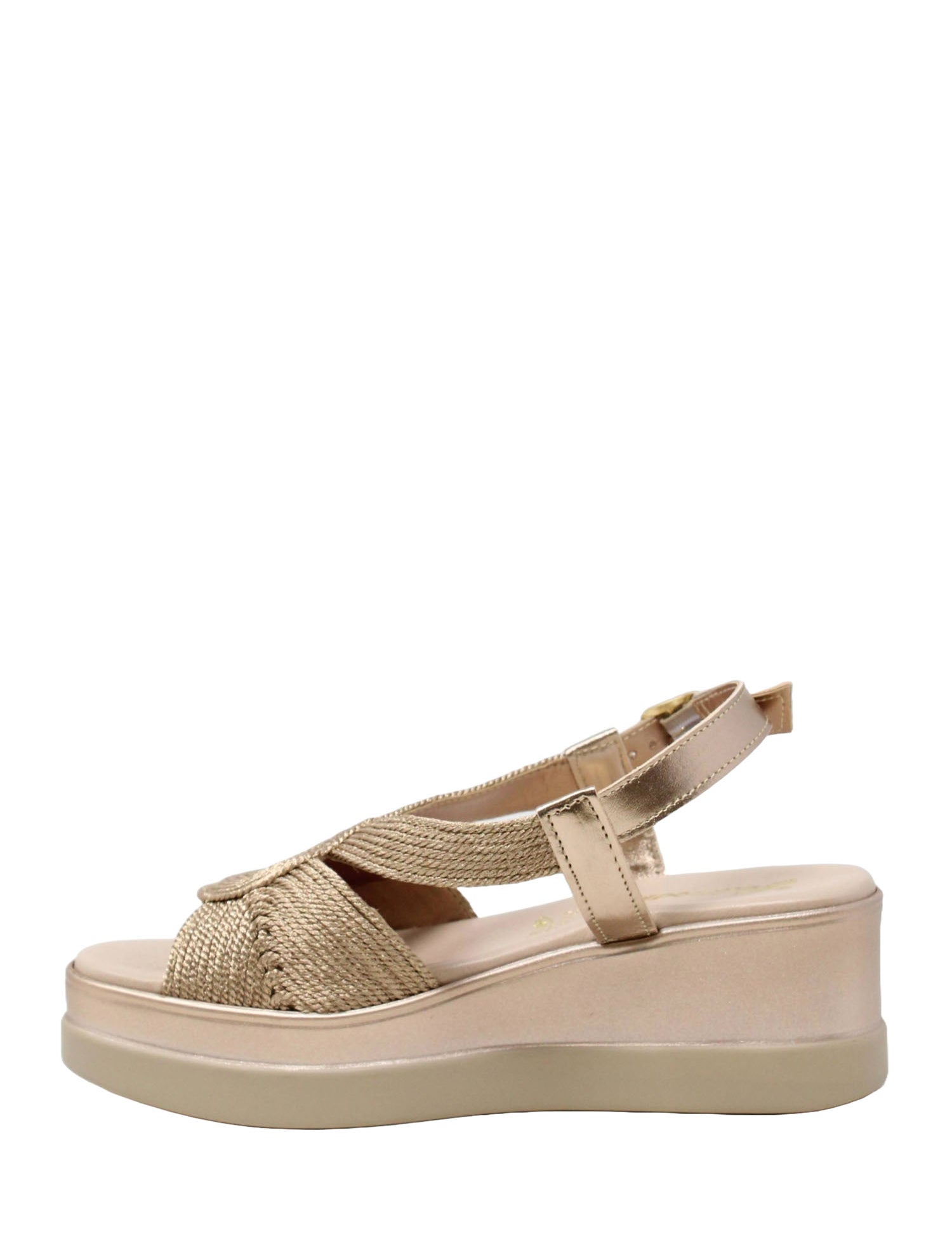 Sandali zeppa Marrone Susimoda