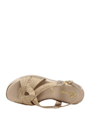 Sandali zeppa Marrone Susimoda