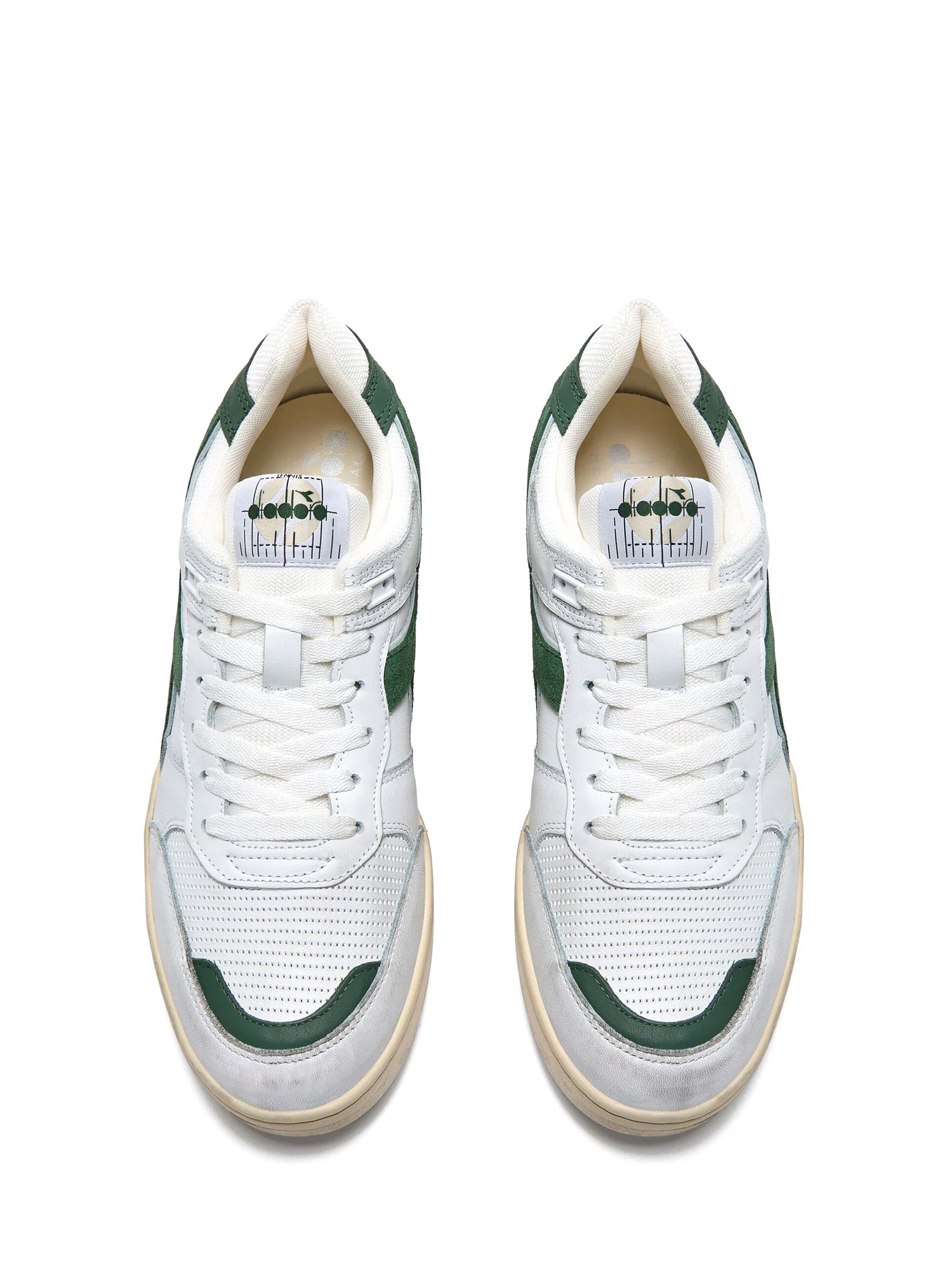 Sneakers Bianco Verde Diadora
