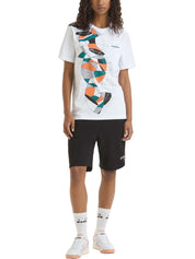 T-shirt Bianco Nero Diadora