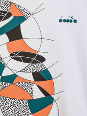 T-shirt Bianco Nero Diadora