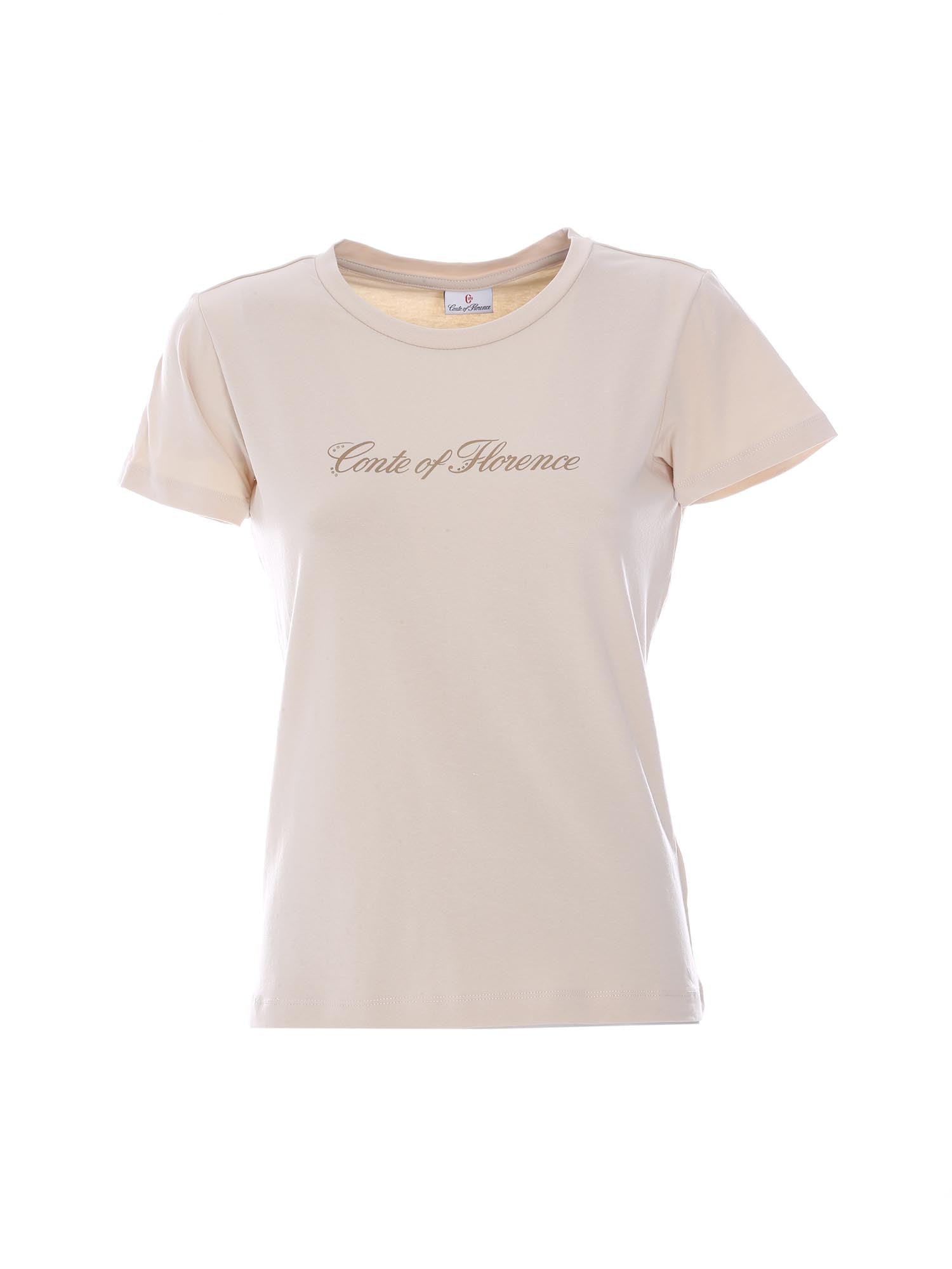 T-shirt Beige Conte Of Florence