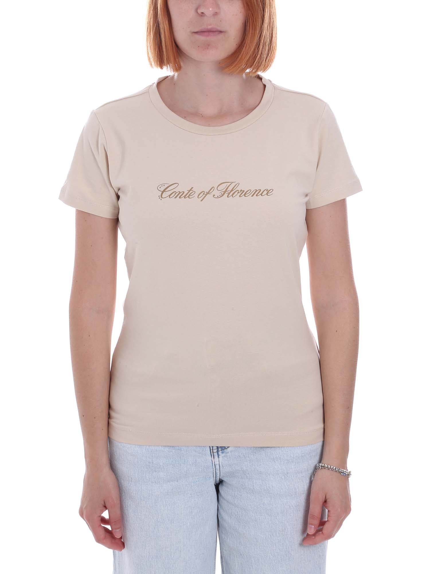 T-shirt Beige Conte Of Florence