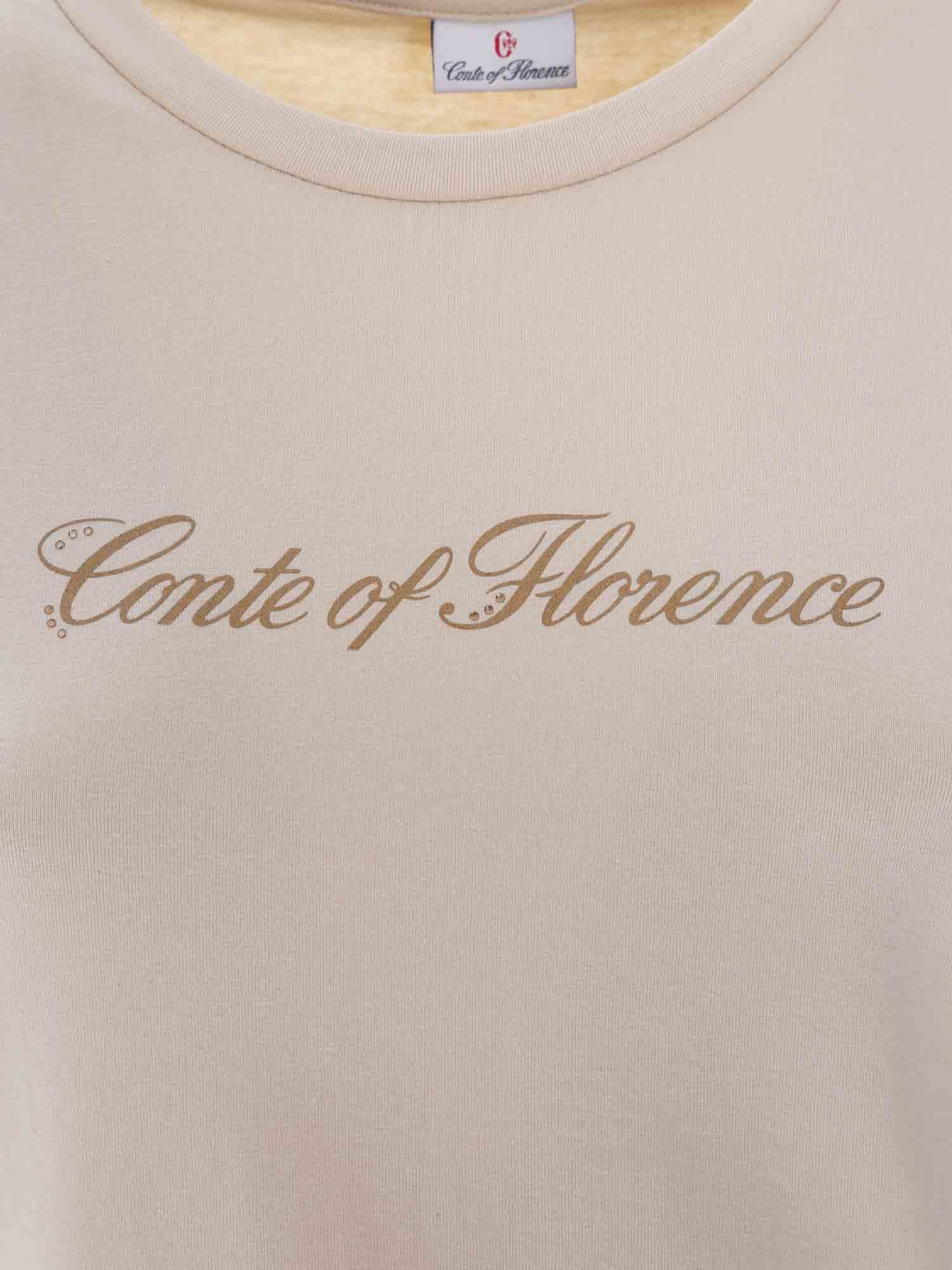 T-shirt Beige Conte Of Florence