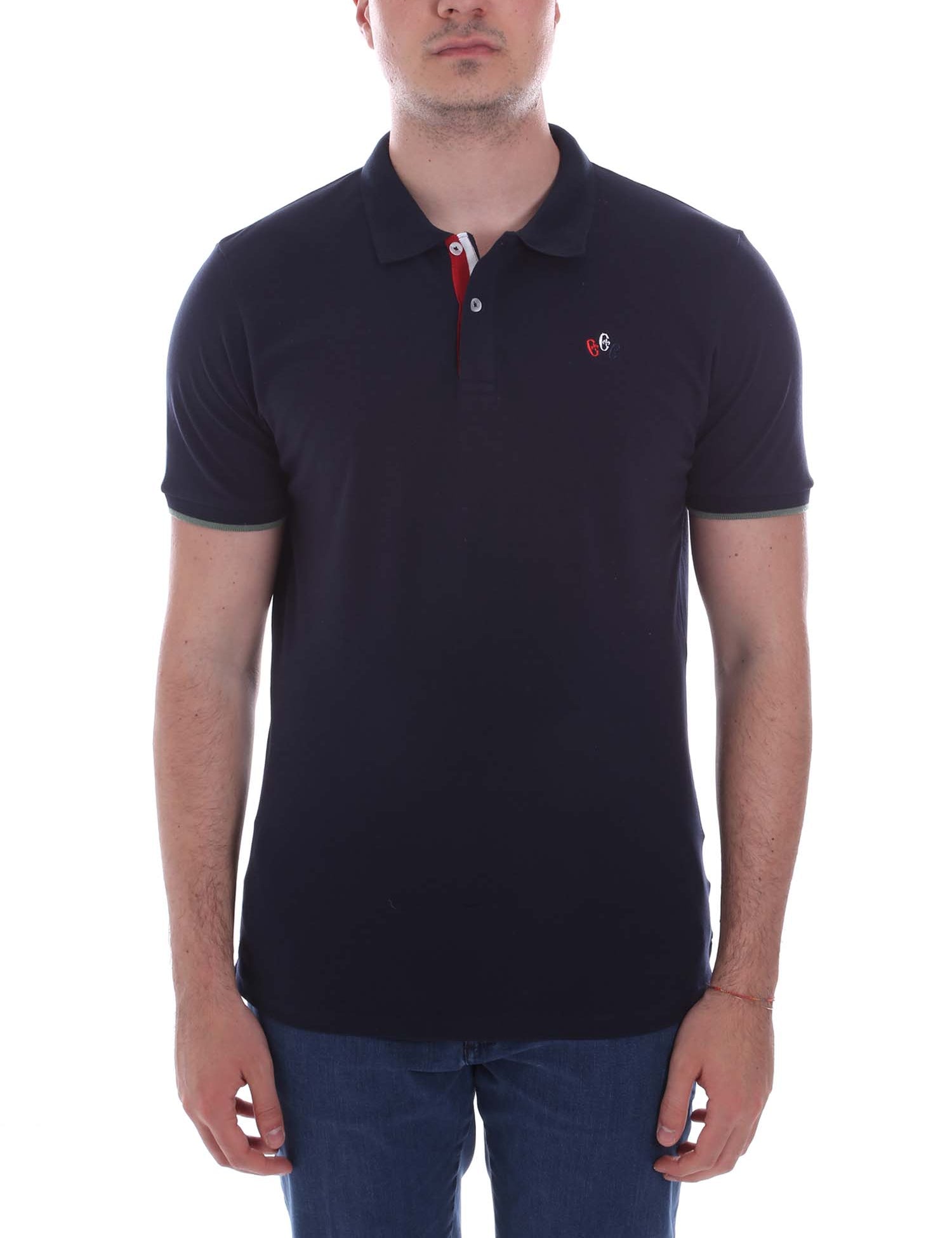 Polo Blu Scuro Conte Of Florence