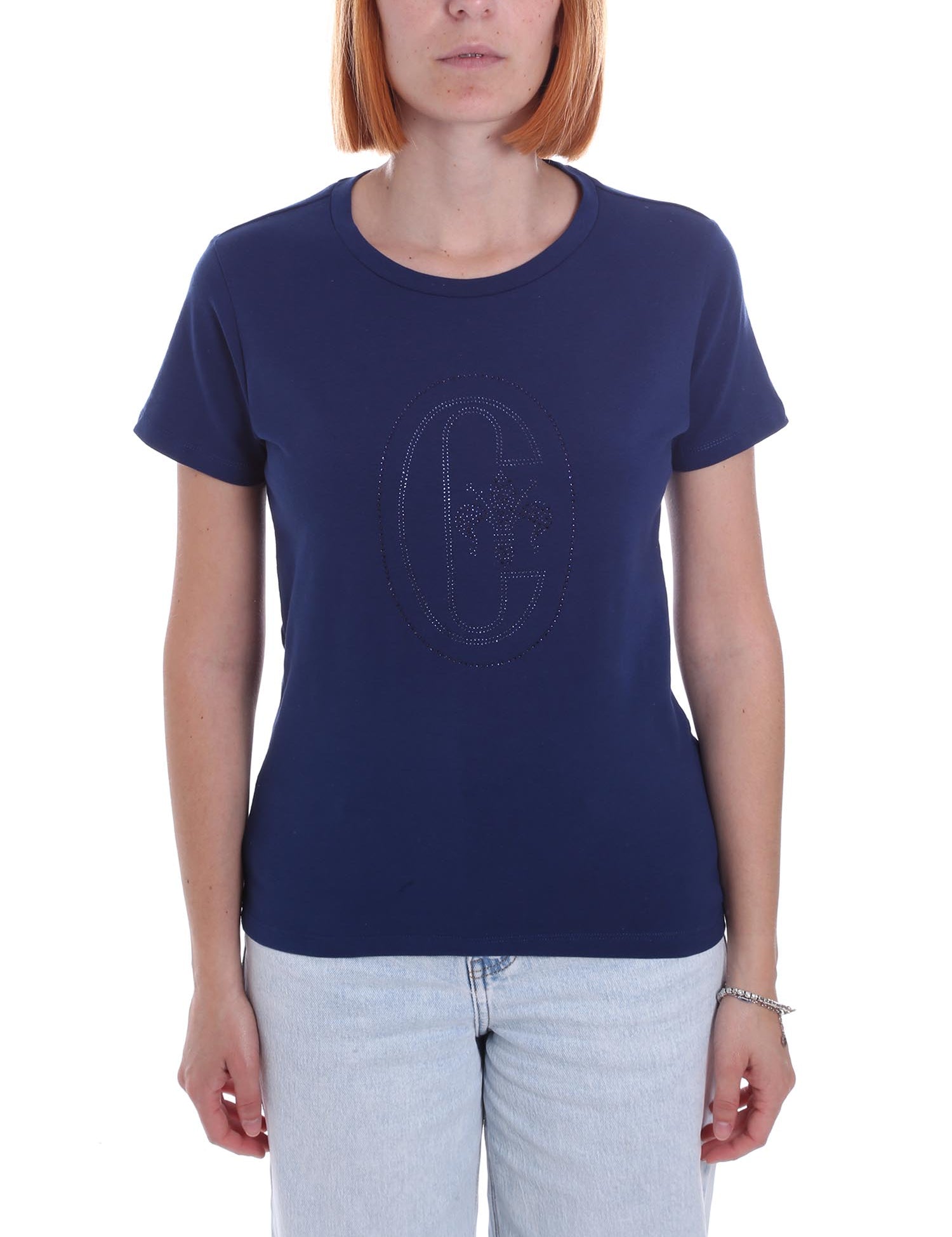 T-shirt Blu Conte Of Florence