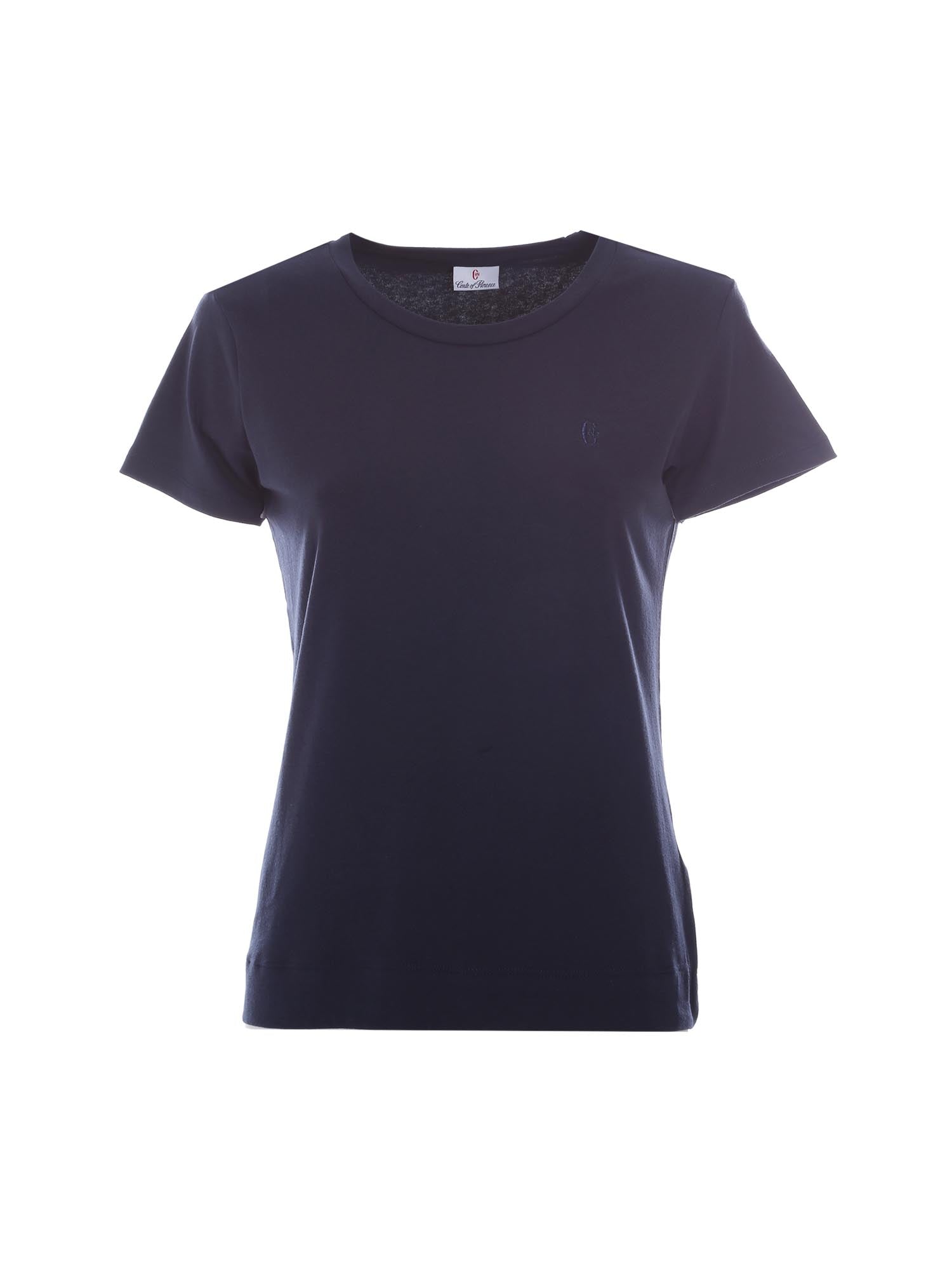 T-shirt Blu Conte Of Florence