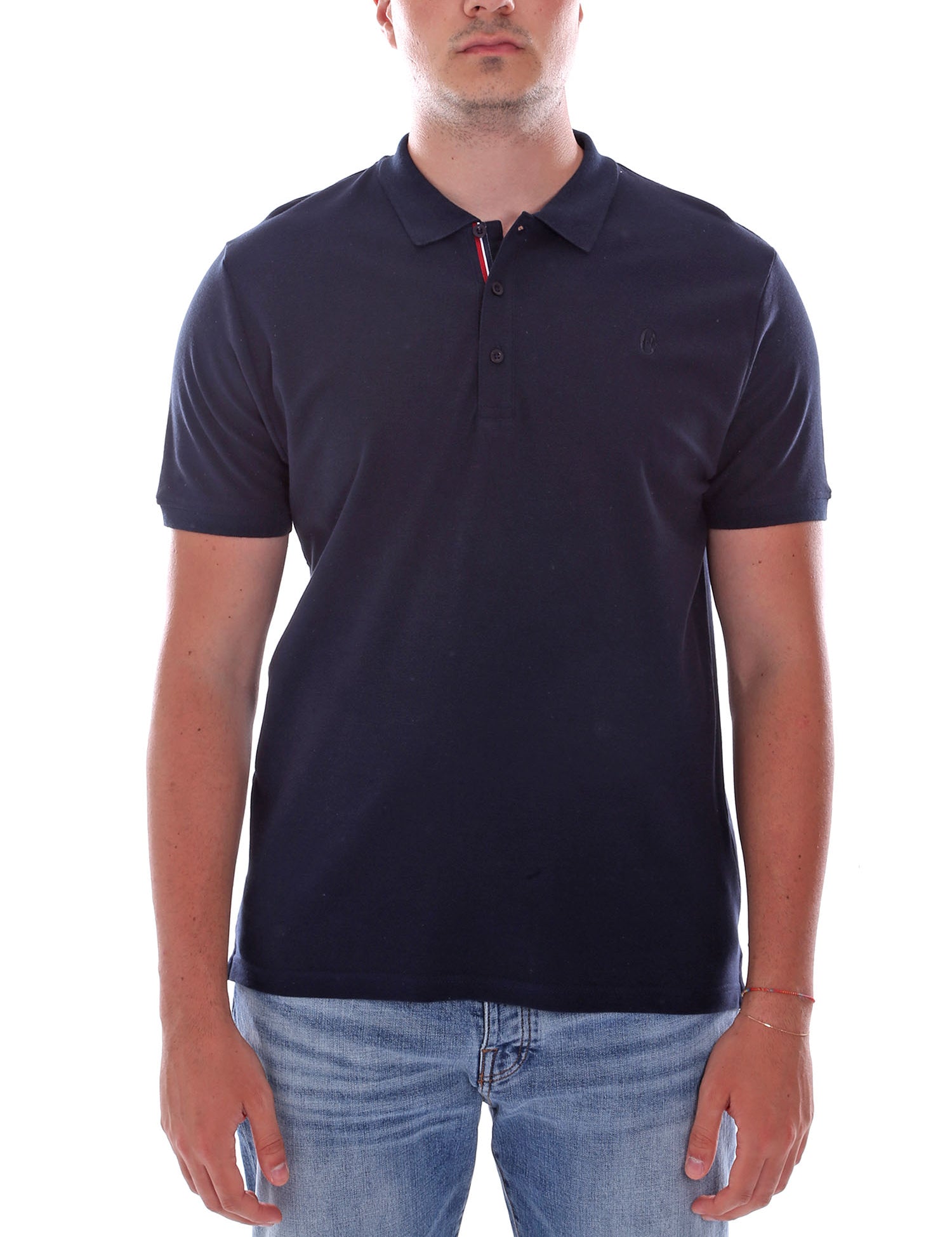 Polo Blu Scuro Conte Of Florence