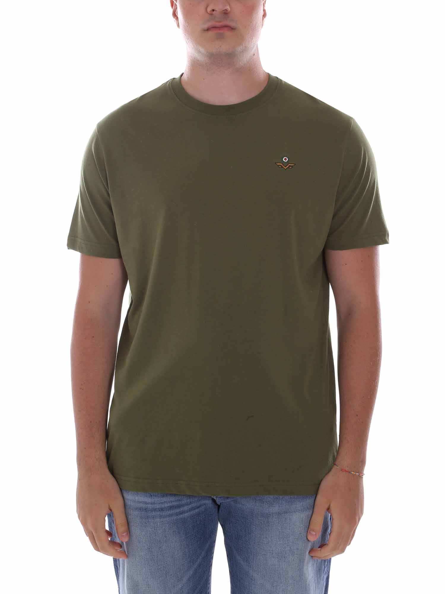 T-shirt Verde Armata Di Mare