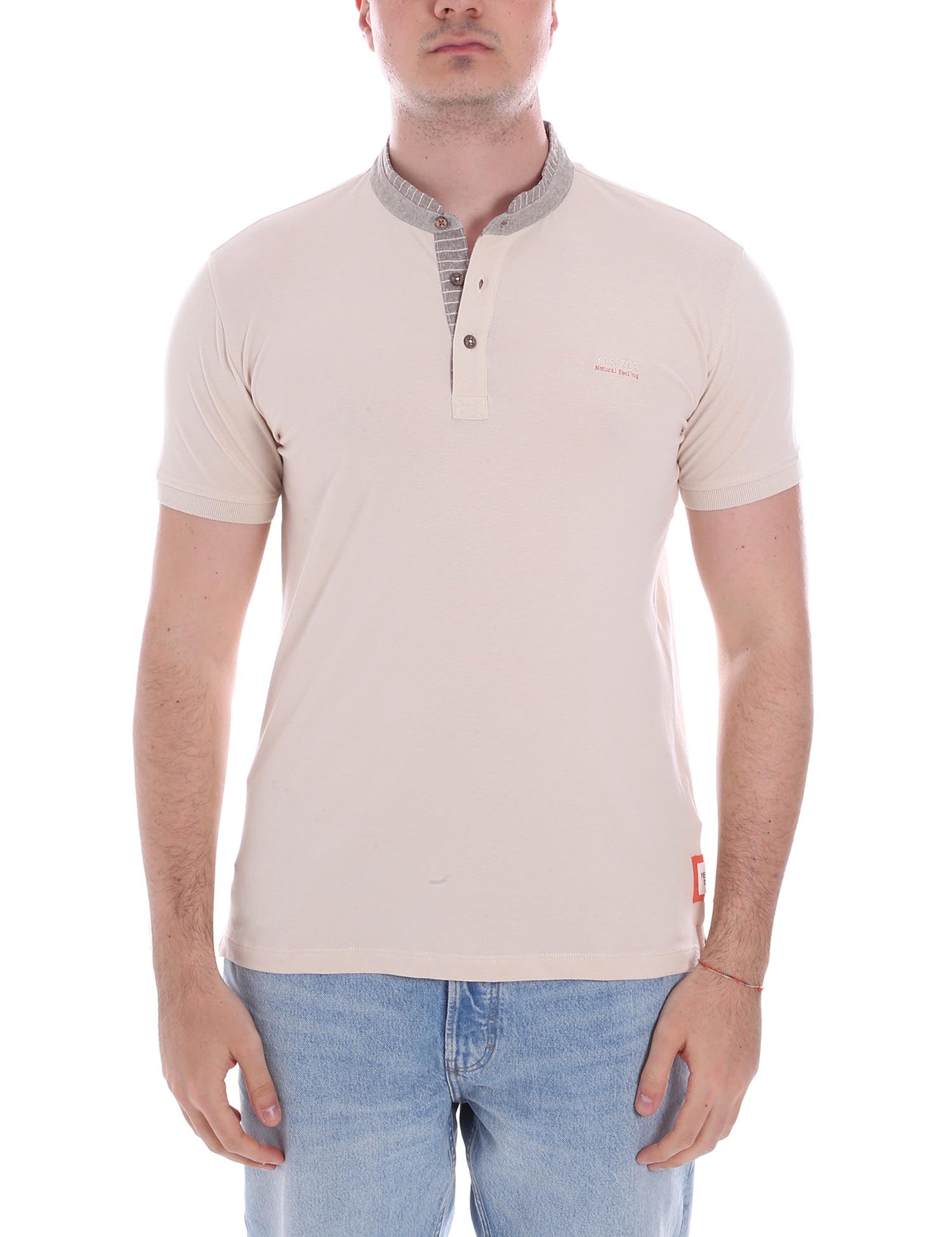 T-shirt Beige Chiaro Yes-zee