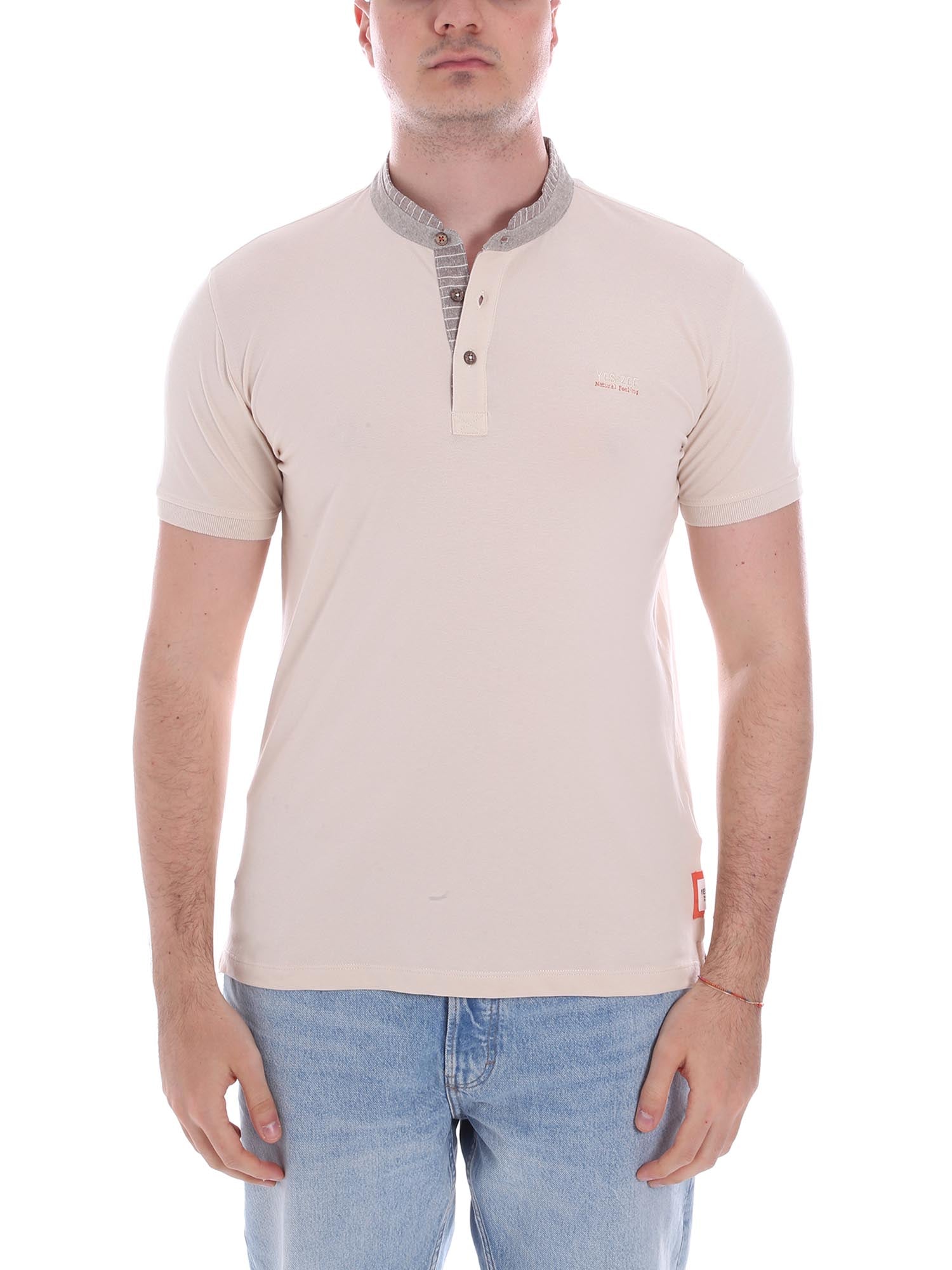 T-shirt Beige Chiaro Yes-zee