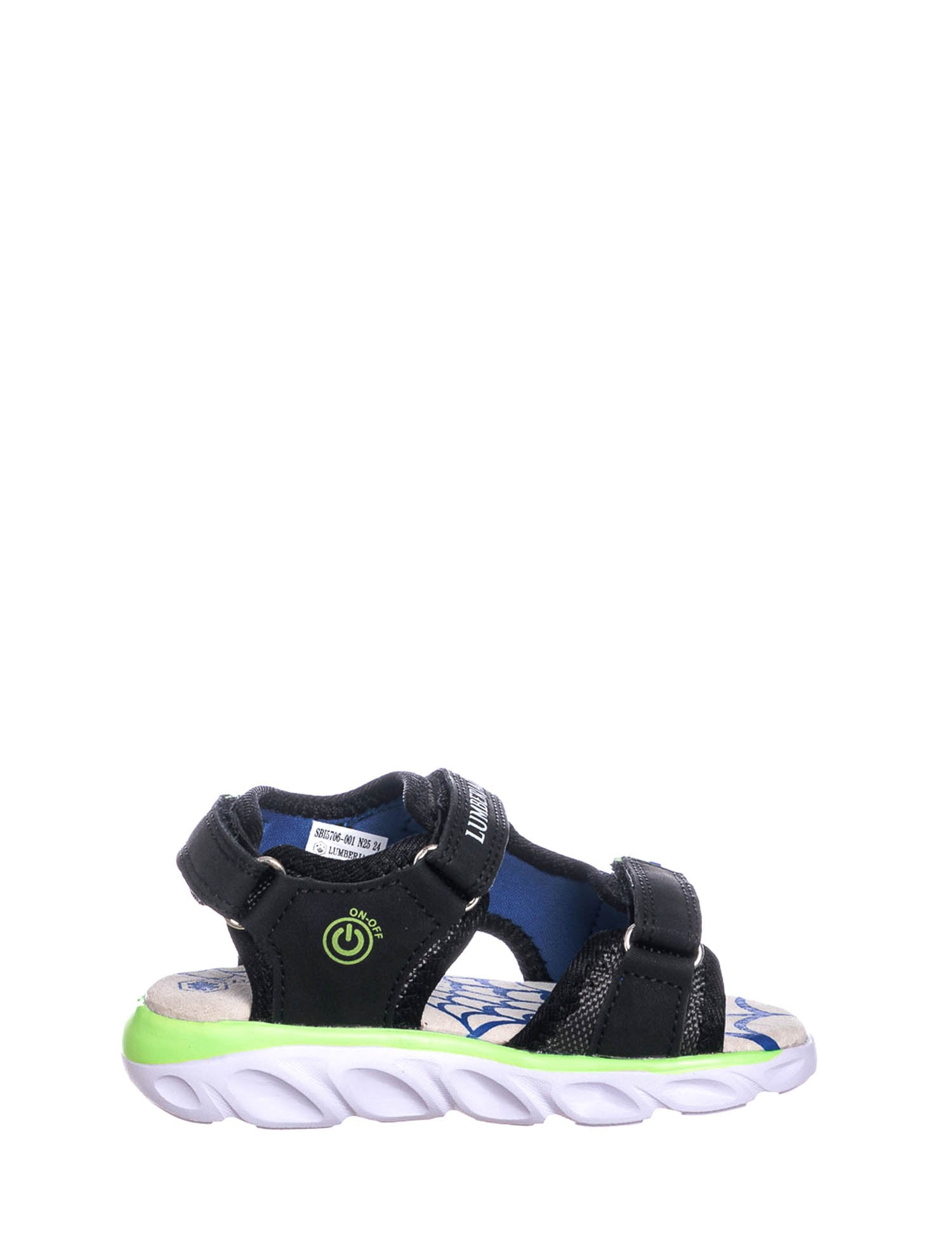 Sandali con strappi Nero Lumberjack