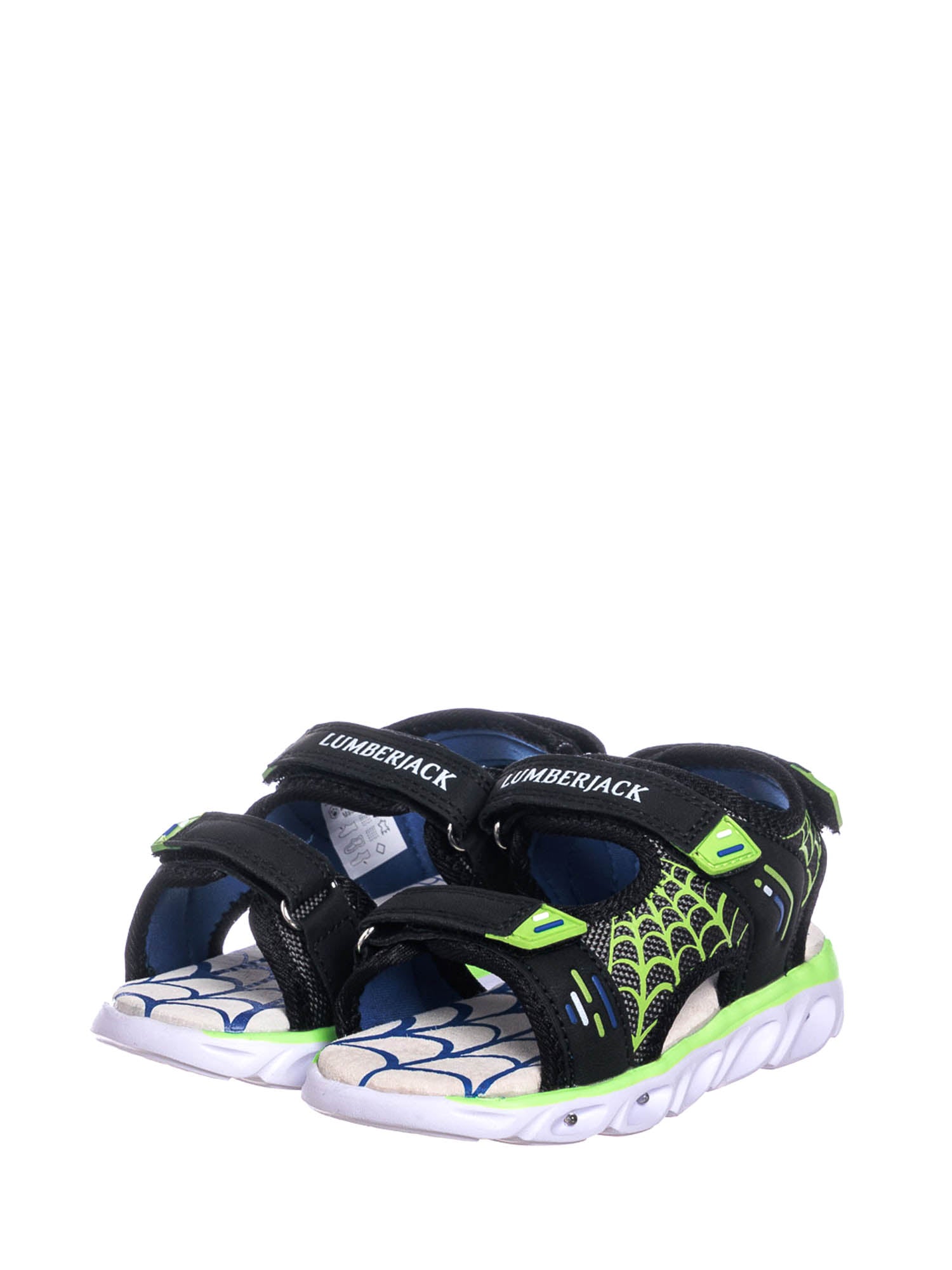 Sandali con strappi Nero Lumberjack