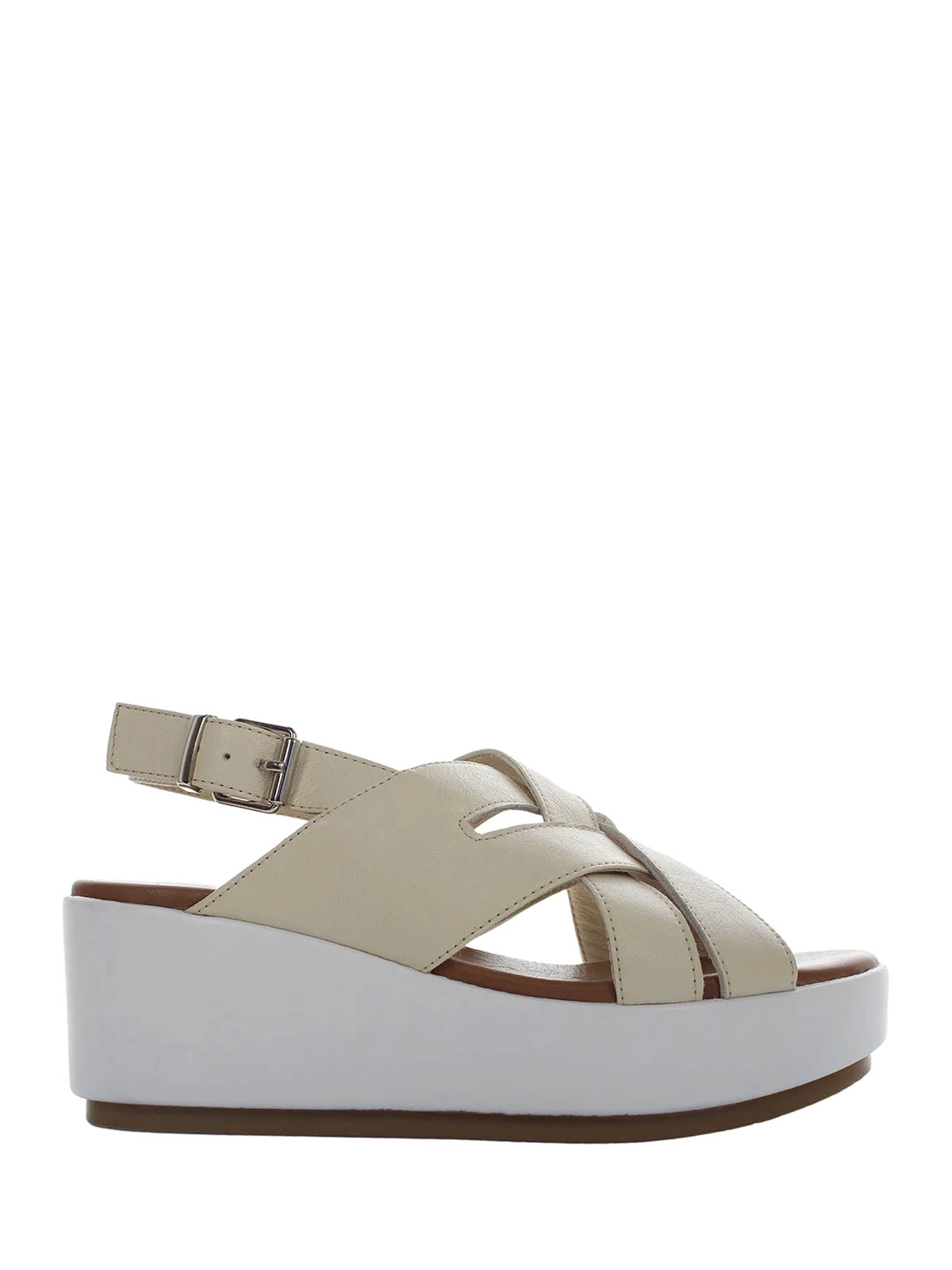 Sandali zeppa Bianco Lumberjack