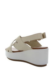 Sandali zeppa Bianco Lumberjack