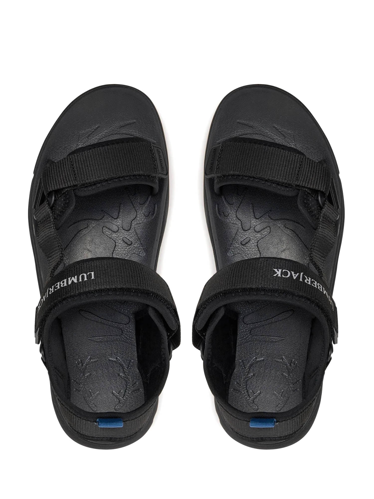 Sandali con strappi Nero Lumberjack