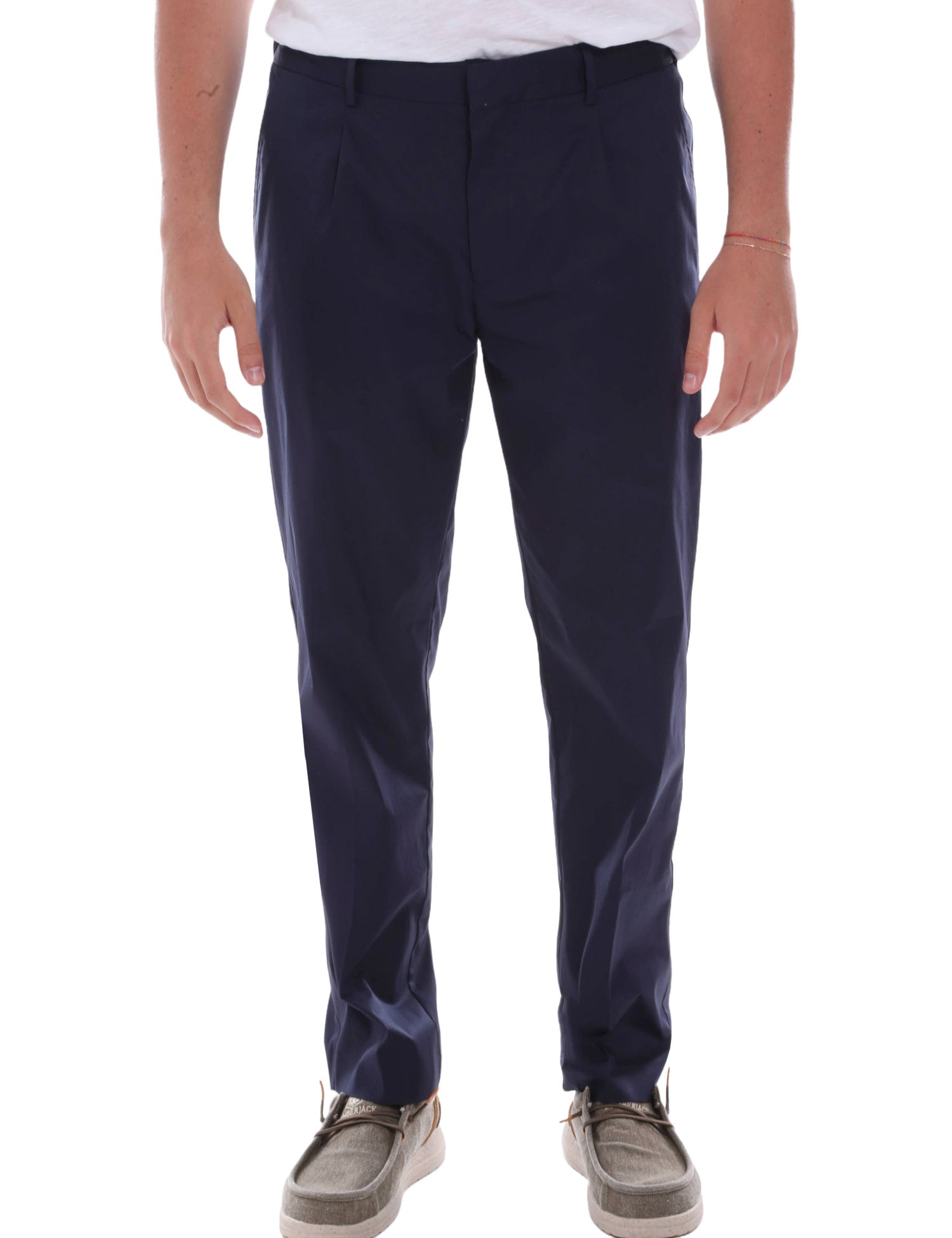 Pantaloni Blu Borgoni Milano