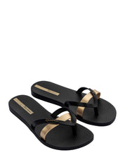 Infradito Nero Oro Ipanema