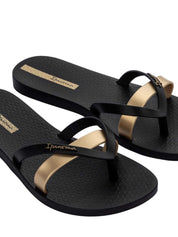 Infradito Nero Oro Ipanema