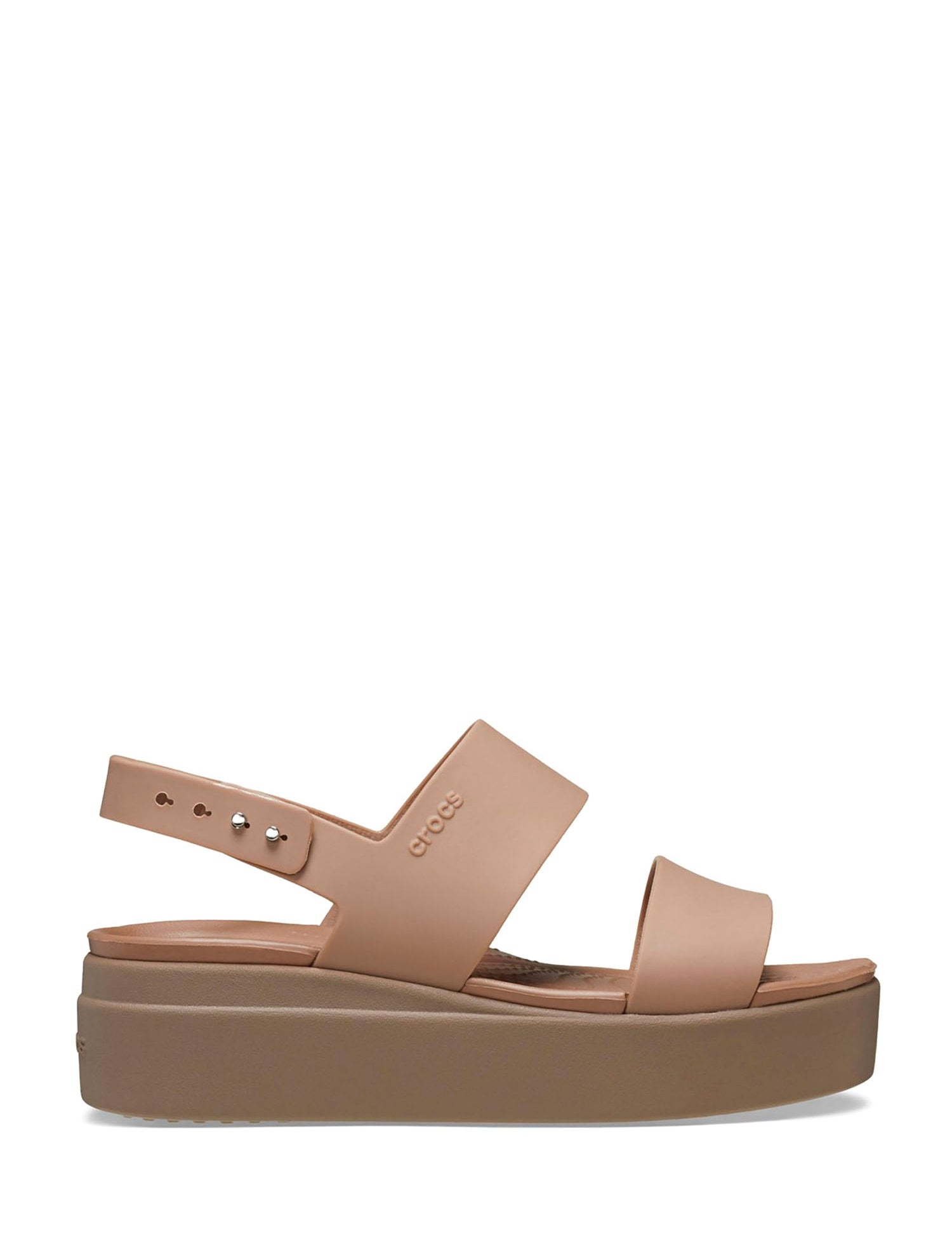 Sandali zeppa Beige Crocs