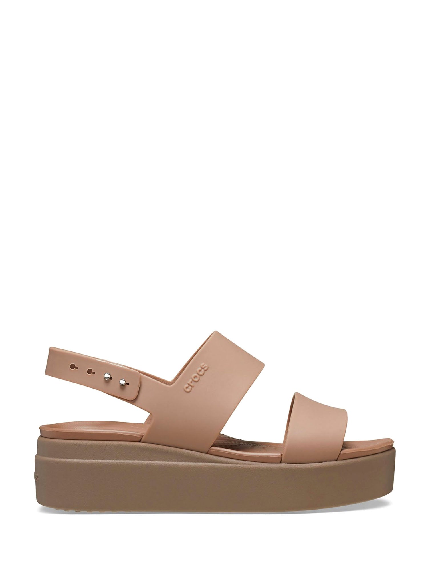 Sandali zeppa Beige Crocs