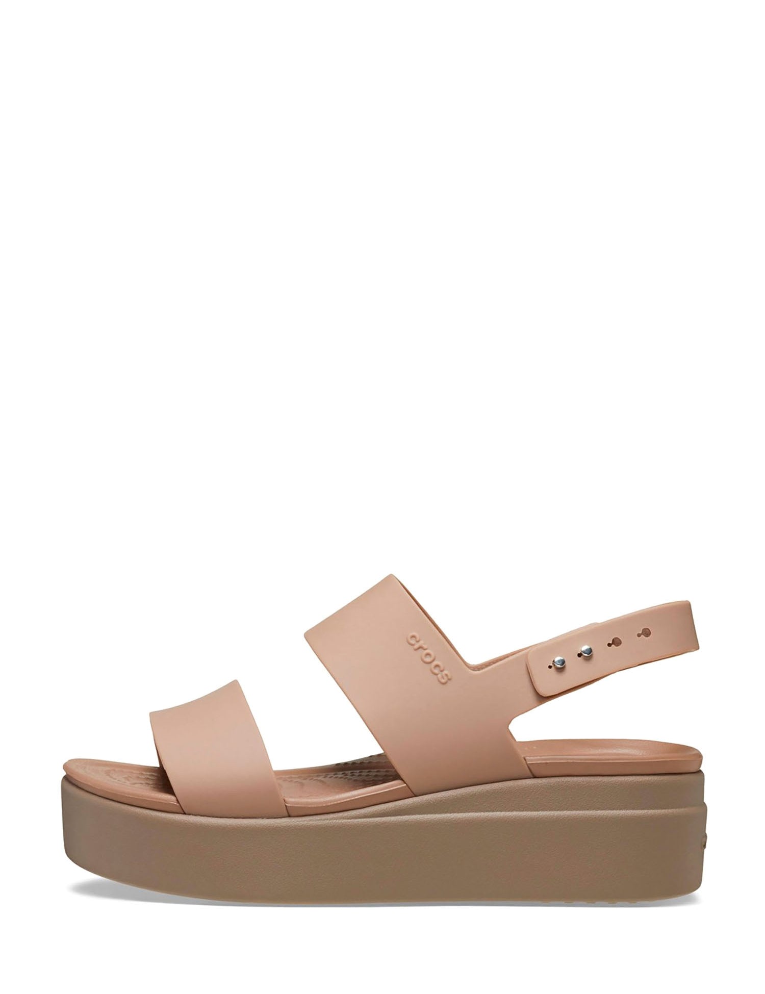 Sandali zeppa Beige Crocs