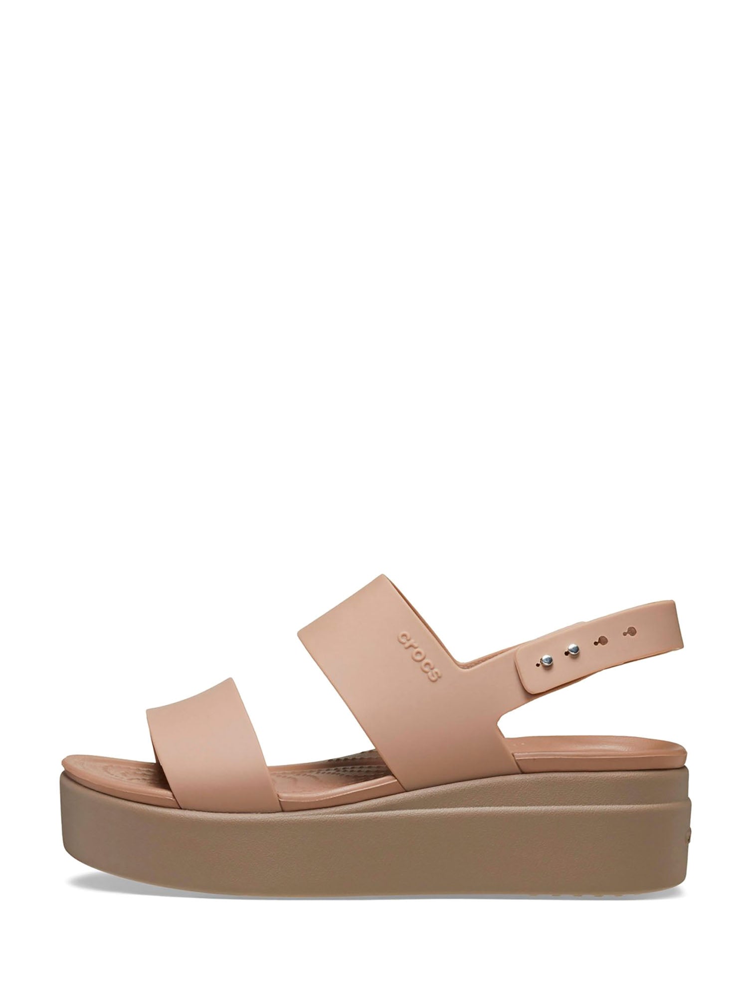 Sandali zeppa Beige Crocs