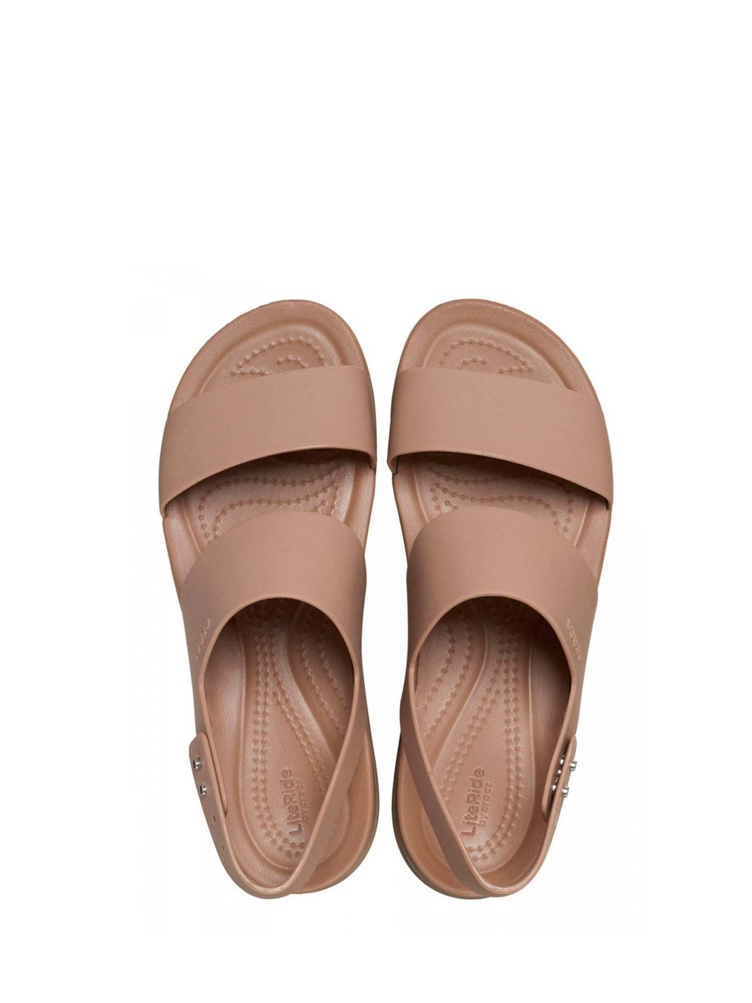 Sandali zeppa Beige Crocs