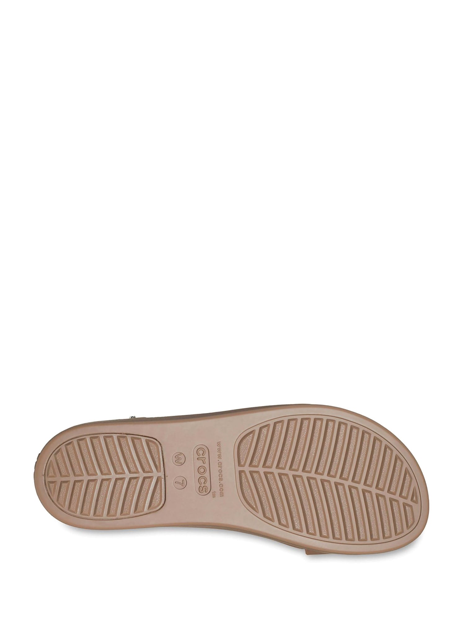 Sandali zeppa Beige Crocs