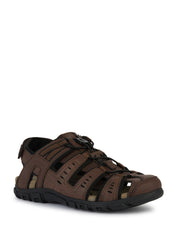Sandali con strappi Marrone Geox