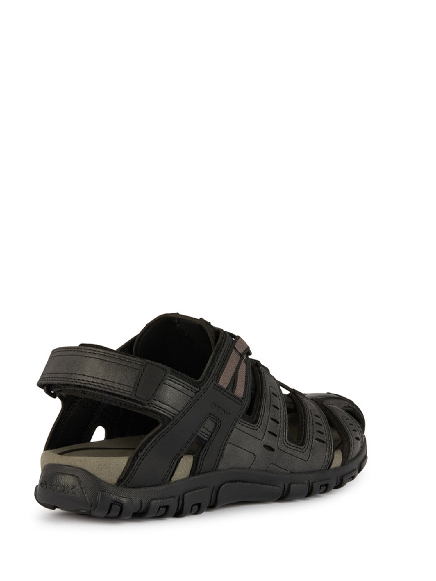 Sandali con strappi Nero Geox