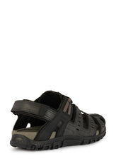 Sandali con strappi Nero Geox