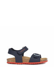 Sandali con strappi Blu Geox