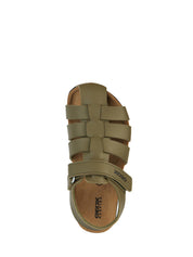 Sandali con strappi Verde Geox