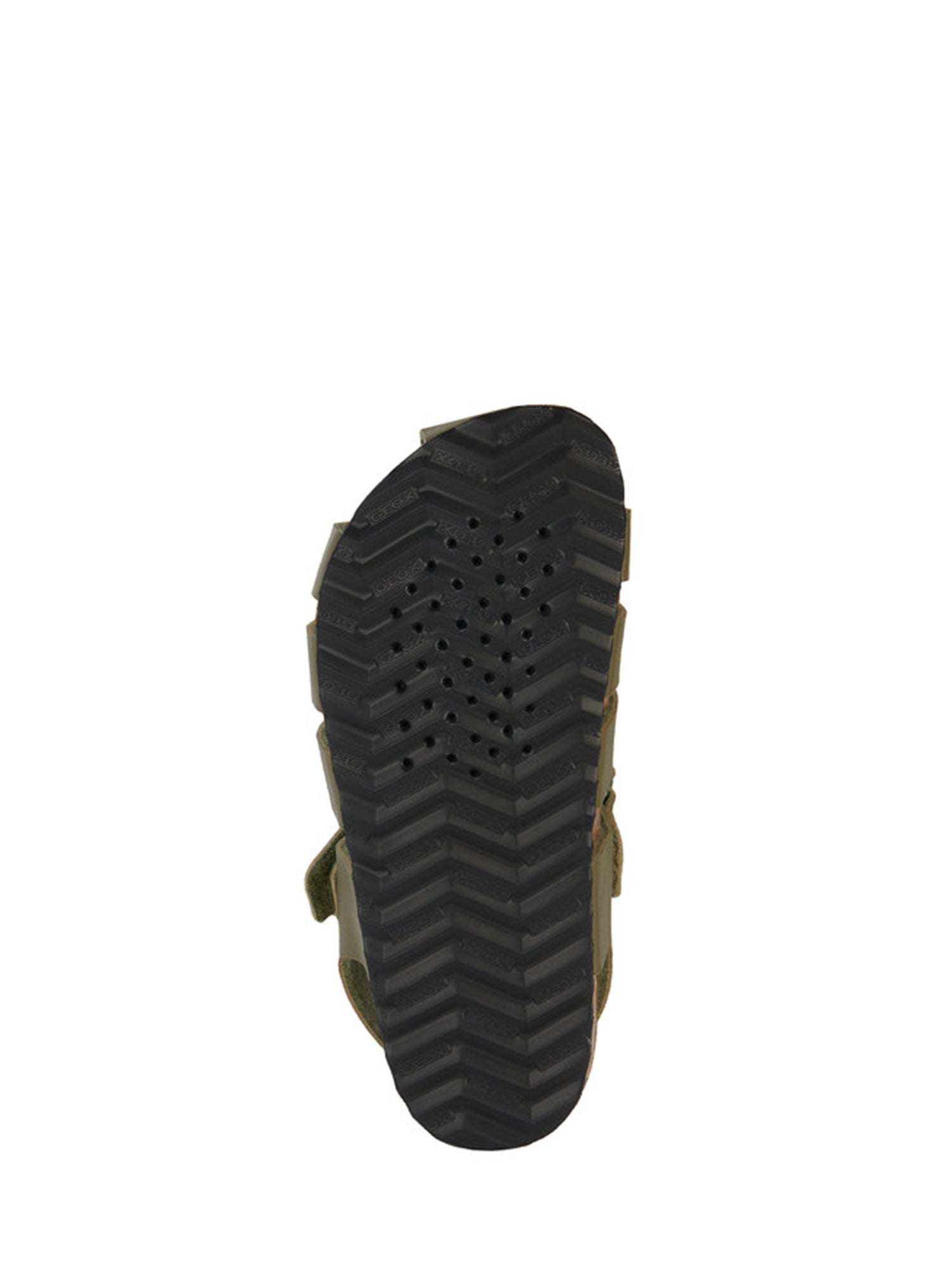 Sandali con strappi Verde Geox