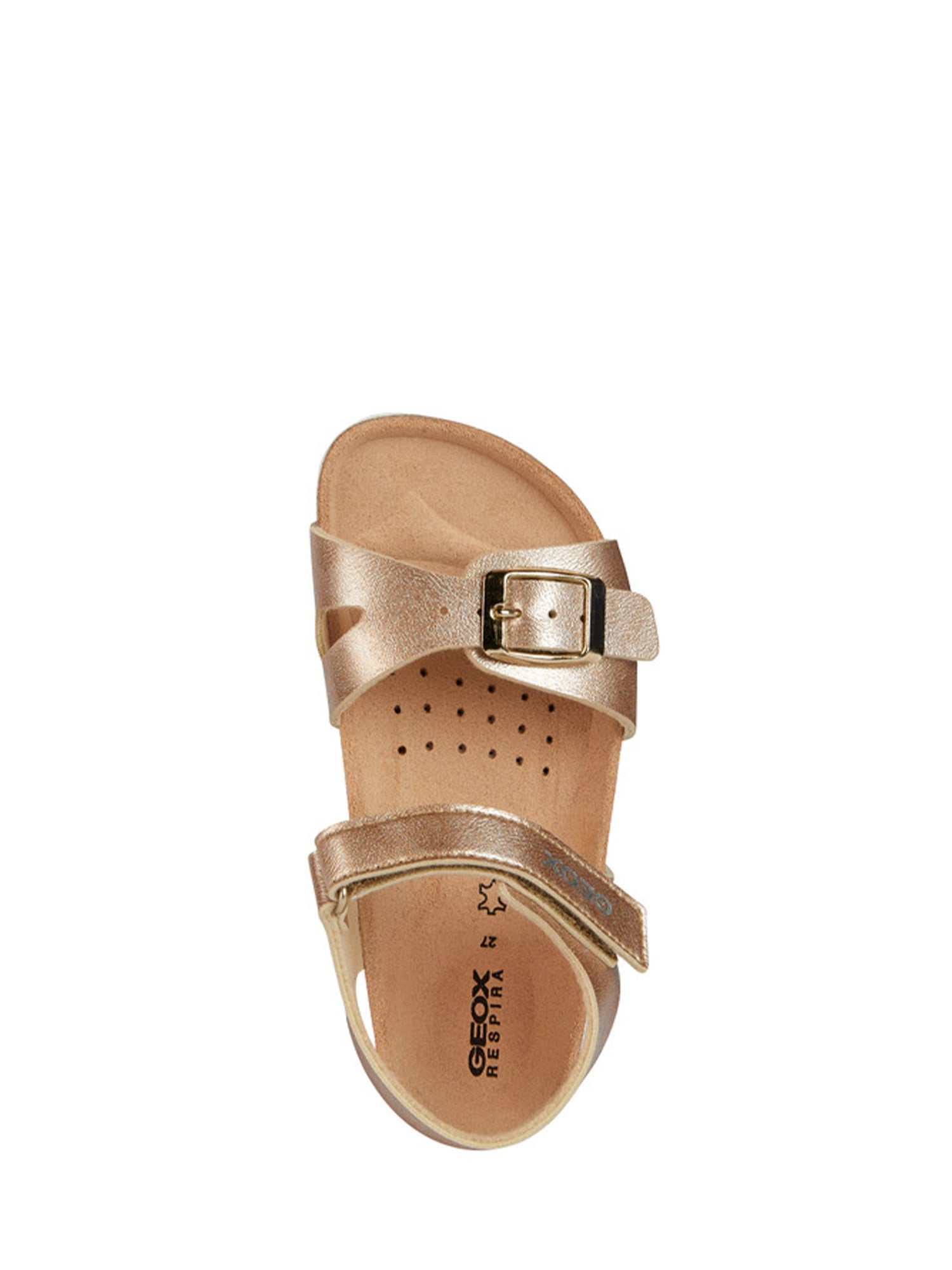 Sandali con strappi Oro Geox